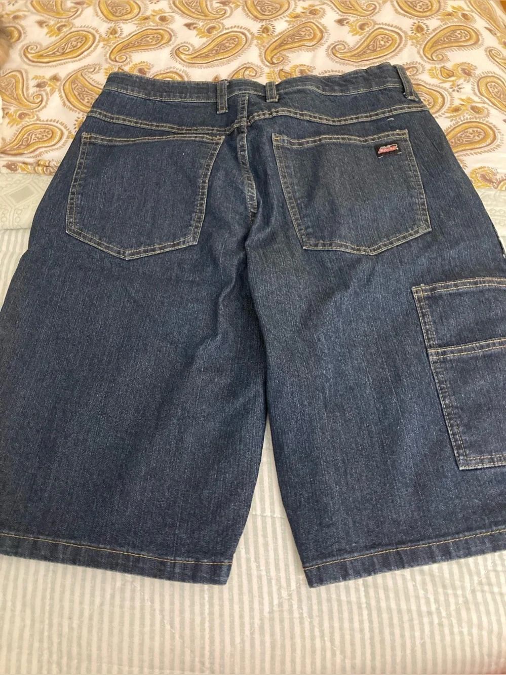 Genuine Dickies  Dark Blue Denim Jean Shorts Sz 30